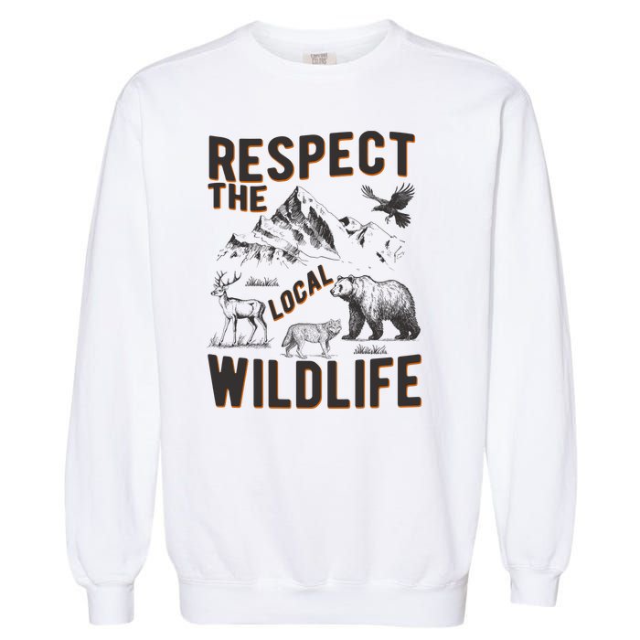 Respect The Local Wildlife Garment-Dyed Sweatshirt