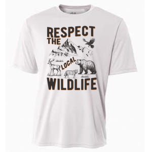 Respect The Local Wildlife Cooling Performance Crew T-Shirt