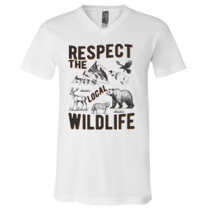 Respect The Local Wildlife V-Neck T-Shirt