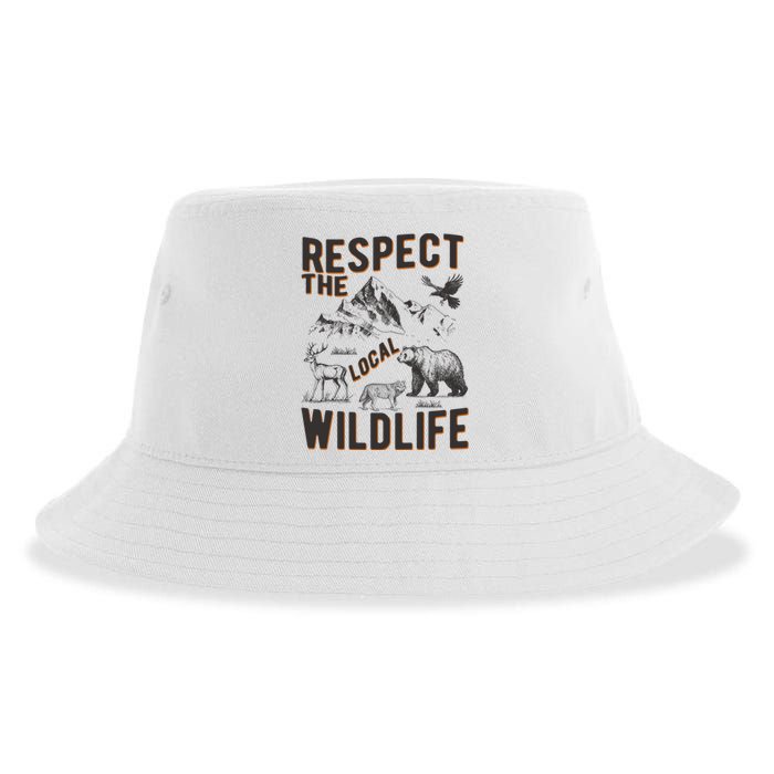 Respect The Local Wildlife Sustainable Bucket Hat