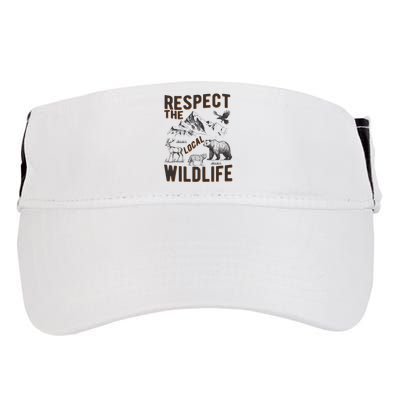 Respect The Local Wildlife Adult Drive Performance Visor