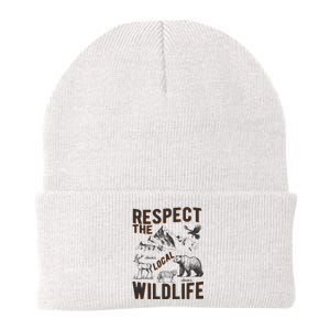 Respect The Local Wildlife Knit Cap Winter Beanie