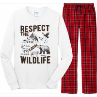 Respect The Local Wildlife Long Sleeve Pajama Set