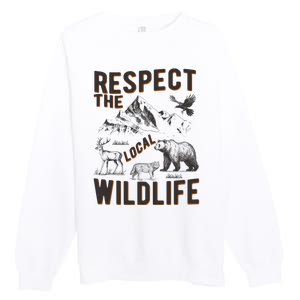 Respect The Local Wildlife Premium Crewneck Sweatshirt