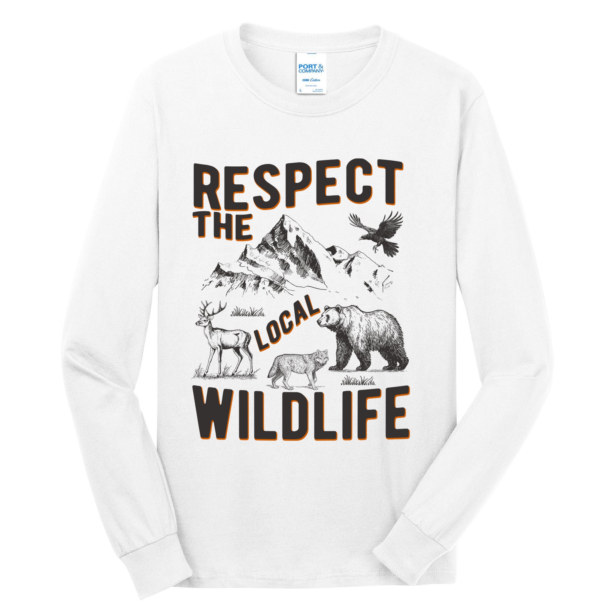 Respect The Local Wildlife Tall Long Sleeve T-Shirt