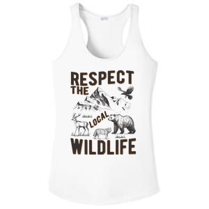 Respect The Local Wildlife Ladies PosiCharge Competitor Racerback Tank