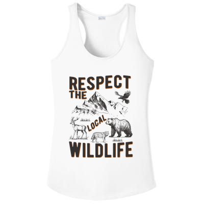 Respect The Local Wildlife Ladies PosiCharge Competitor Racerback Tank