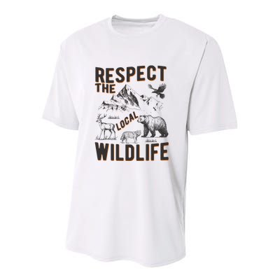 Respect The Local Wildlife Youth Performance Sprint T-Shirt