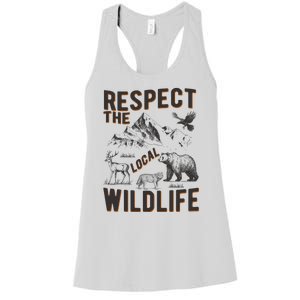 Respect The Local Wildlife Women's Racerback Tank