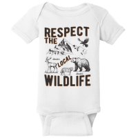Respect The Local Wildlife Baby Bodysuit