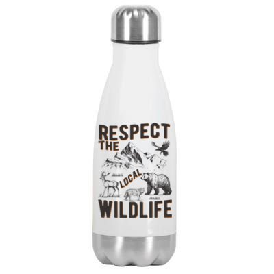 Respect The Local Wildlife Stainless Steel Insulated Water Bottle