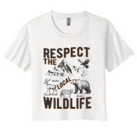 Respect The Local Wildlife Women's Crop Top Tee