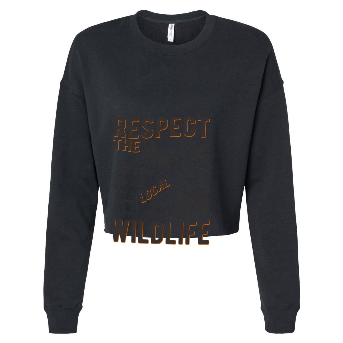 Respect The Local Wildlife Women's Crop Top Tee
