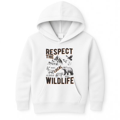 Respect The Local Wildlife Kids Hoodie