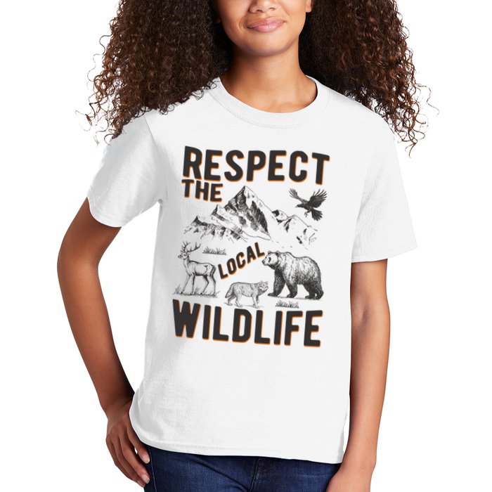 Respect The Local Wildlife Kids T-Shirt