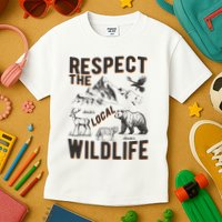 Respect The Local Wildlife Kids T-Shirt