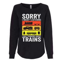 Retro Train Lover Conductor Costume Funny Train Boy Womens California Wash Sweatshirt