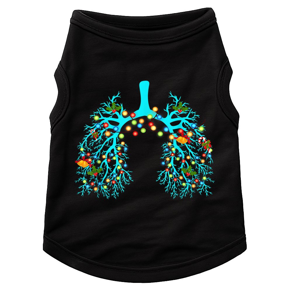 Respiratory Therapy Lung Christmas Xmas Light Ornament Doggie Tank
