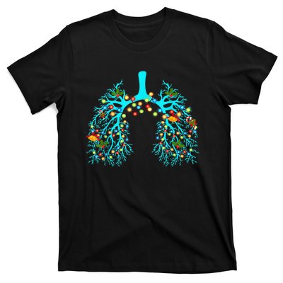 Respiratory Therapy Lung Christmas Xmas Light Ornament T-Shirt