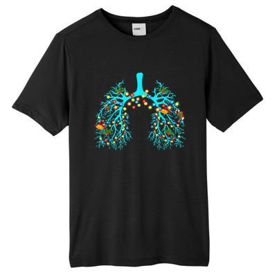 Respiratory Therapy Lung Christmas Xmas Light Ornament Tall Fusion ChromaSoft Performance T-Shirt