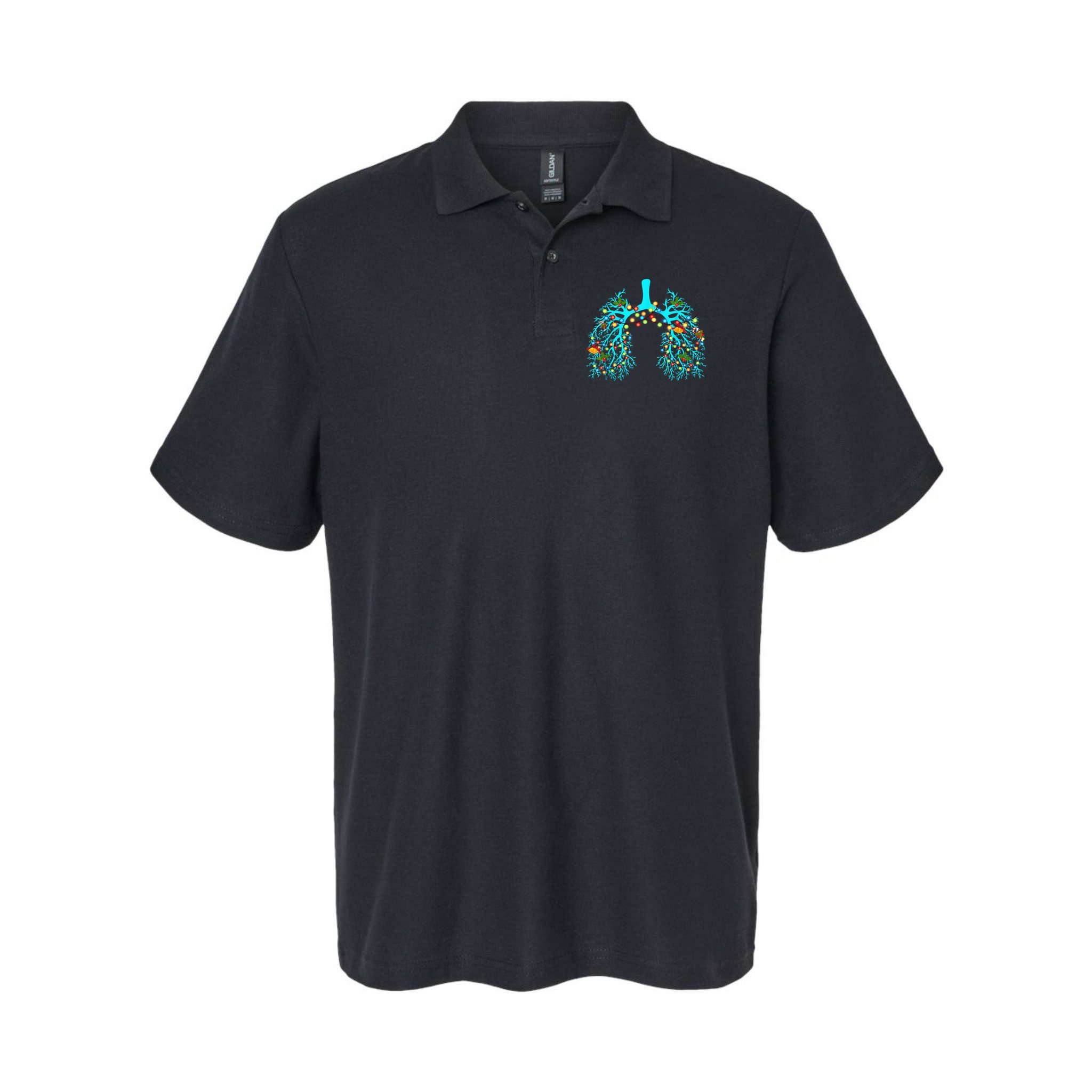 Respiratory Therapy Lung Christmas Xmas Light Ornament Polo