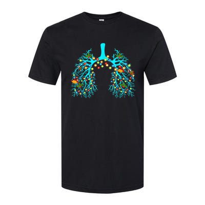 Respiratory Therapy Lung Christmas Xmas Light Ornament Softstyle CVC T-Shirt