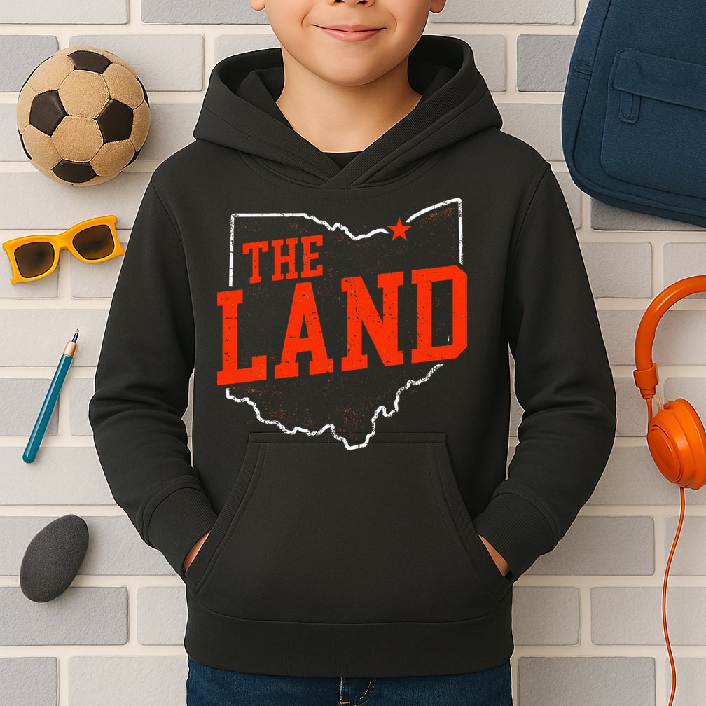 Retro The Land Cleveland Ohio Travel Souvenir Kids Hoodie