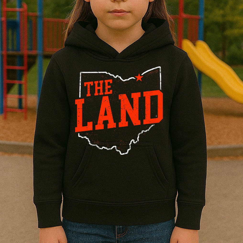 Retro The Land Cleveland Ohio Travel Souvenir Kids Hoodie