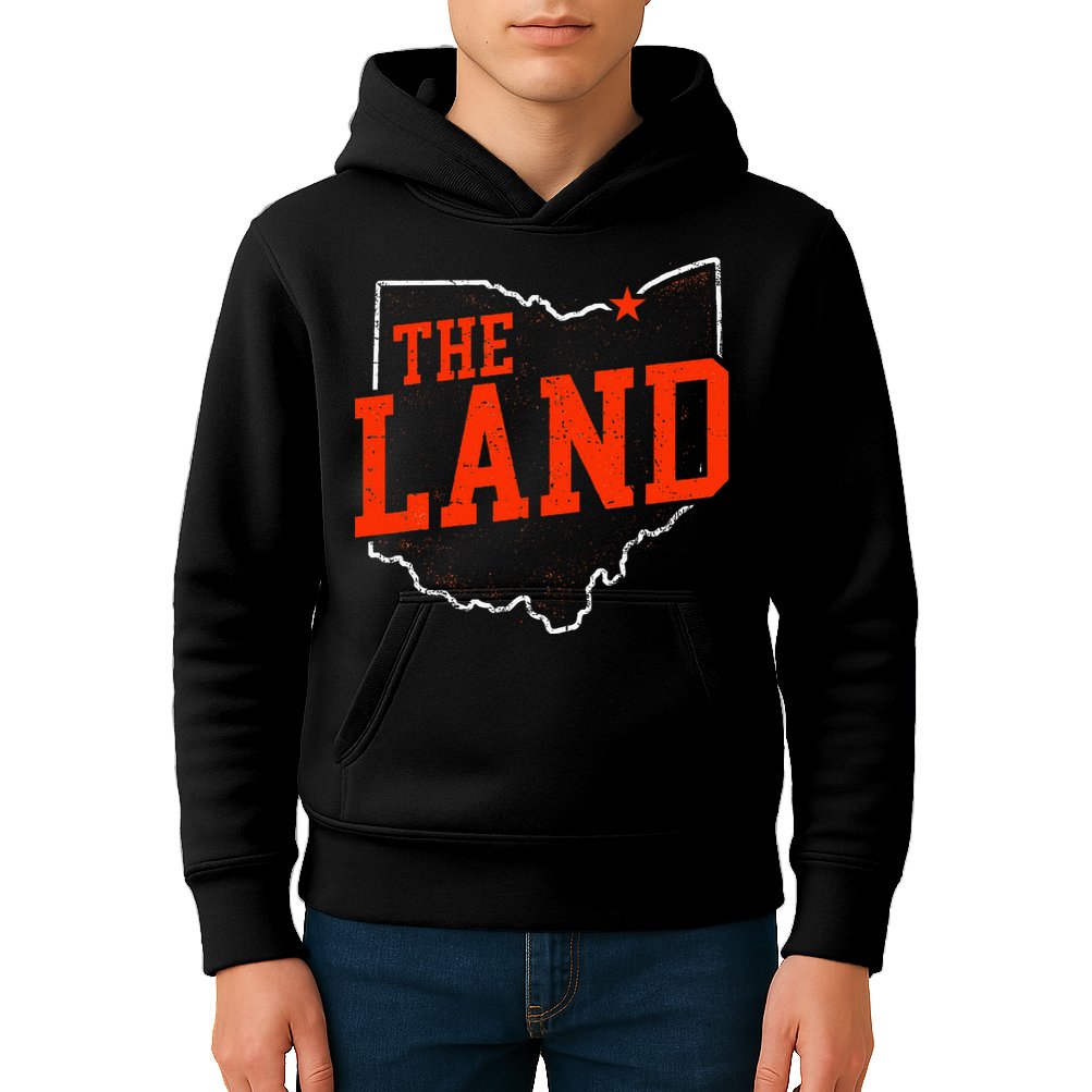 Retro The Land Cleveland Ohio Travel Souvenir Kids Hoodie