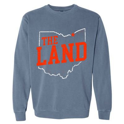Retro The Land Cleveland Ohio Travel Souvenir Garment-Dyed Sweatshirt