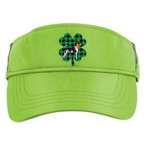 Rat Terrier Leprechaun St Patricks Day Lucky Clover Great Gift Adult Drive Performance Visor