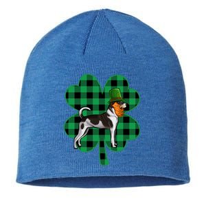 Rat Terrier Leprechaun St Patricks Day Lucky Clover Great Gift Sustainable Beanie