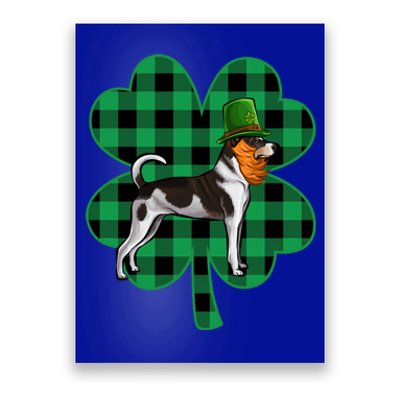 Rat Terrier Leprechaun St Patricks Day Lucky Clover Great Gift Poster