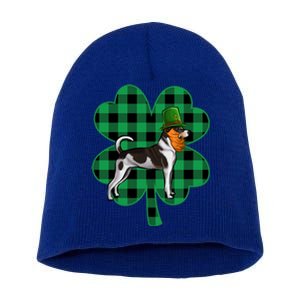 Rat Terrier Leprechaun St Patricks Day Lucky Clover Great Gift Short Acrylic Beanie