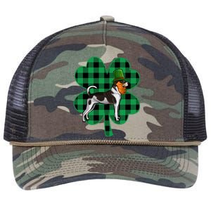 Rat Terrier Leprechaun St Patricks Day Lucky Clover Great Gift Retro Rope Trucker Hat Cap