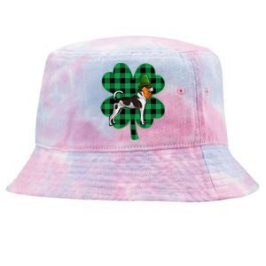 Rat Terrier Leprechaun St Patricks Day Lucky Clover Great Gift Tie-Dyed Bucket Hat