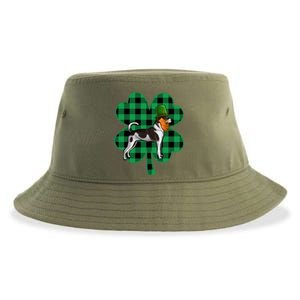 Rat Terrier Leprechaun St Patricks Day Lucky Clover Great Gift Sustainable Bucket Hat