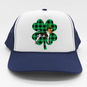 Rat Terrier Leprechaun St Patricks Day Lucky Clover Great Gift Trucker Hat