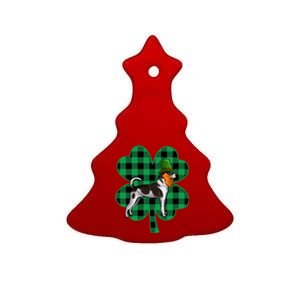 Rat Terrier Leprechaun St Patricks Day Lucky Clover Great Gift Ceramic Tree Ornament