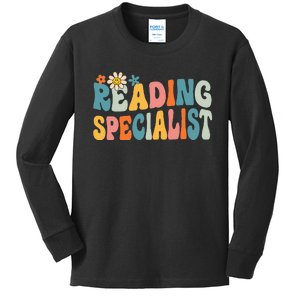 Reading Teacher Literacy Coach Principal Reading Specialist Kids Long Sleeve Shirt