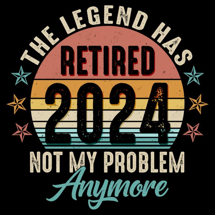Retro The Legend Has Retired Not My Problem Anymore 2024 Impact Tech Backpack