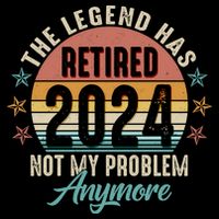 Retro The Legend Has Retired Not My Problem Anymore 2024 Daily Commute Backpack