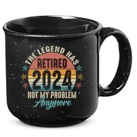 Retro The Legend Has Retired Not My Problem Anymore 2024 15oz Campfire Ceramic Mug