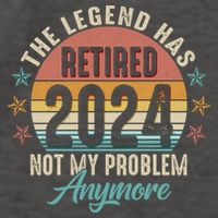 Retro The Legend Has Retired Not My Problem Anymore 2024 Vector Backpack