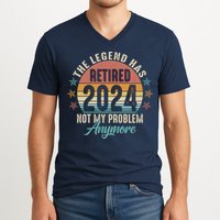 Retro The Legend Has Retired Not My Problem Anymore 2024 V-Neck T-Shirt