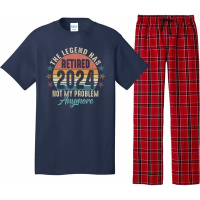 Retro The Legend Has Retired Not My Problem Anymore 2024 Pajama Set