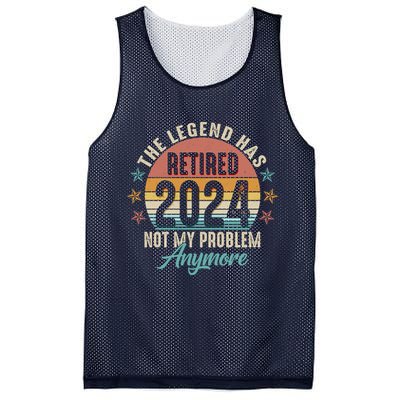 Retro The Legend Has Retired Not My Problem Anymore 2024 Mesh Reversible Basketball Jersey Tank