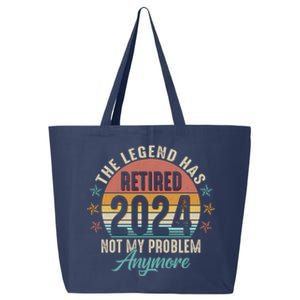 Retro The Legend Has Retired Not My Problem Anymore 2024 25L Jumbo Tote