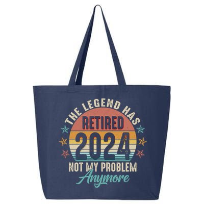 Retro The Legend Has Retired Not My Problem Anymore 2024 25L Jumbo Tote