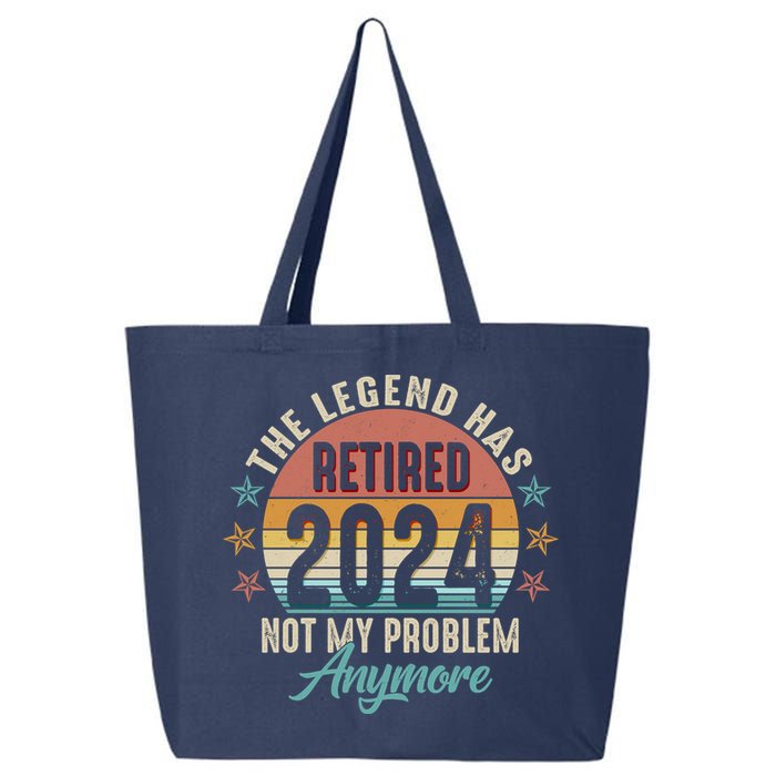 Retro The Legend Has Retired Not My Problem Anymore 2024 25L Jumbo Tote